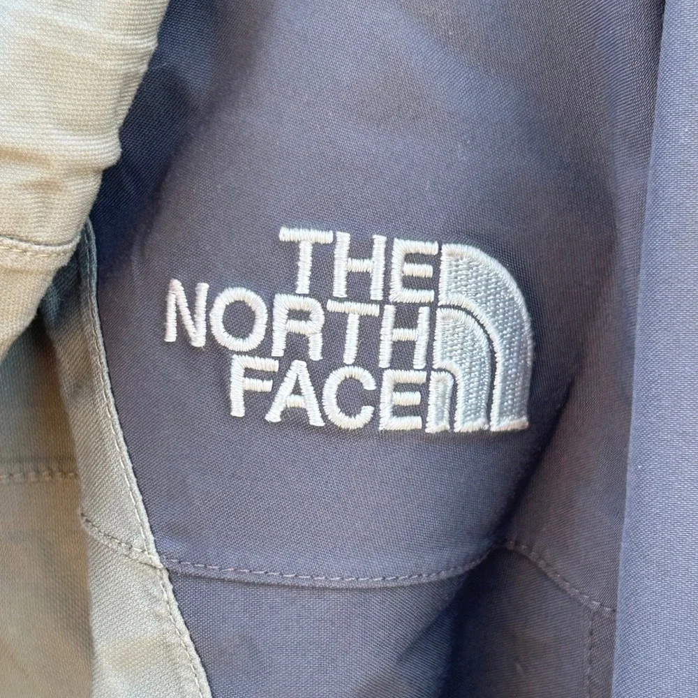 Vintage The North Face HyVent Jacket Mens M Hooded Olive Black Fleece Lined